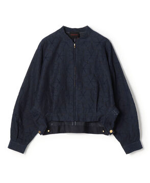 ブロッサムエンブロイダリー ジップアップブルゾン