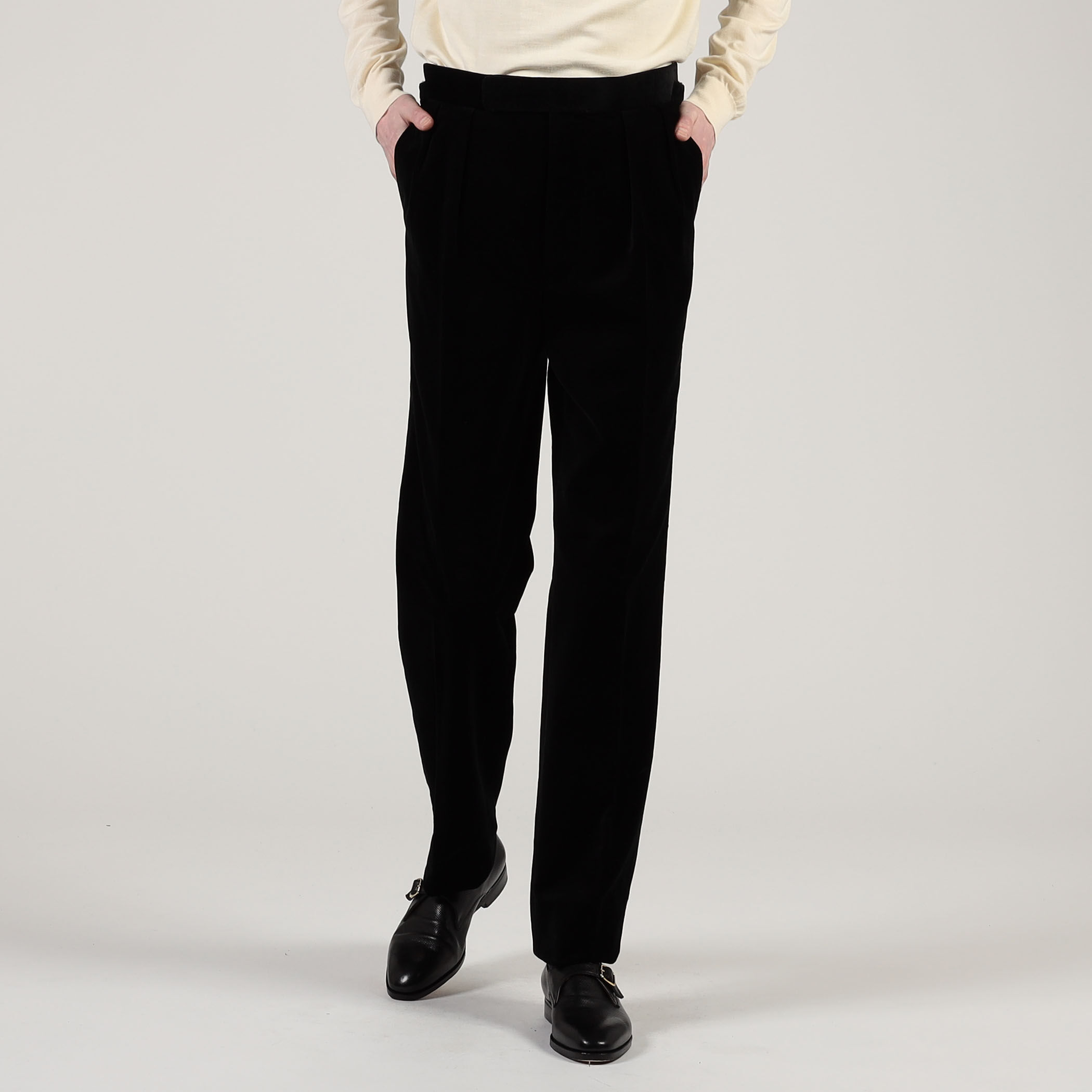 未使用新品 Fumiya Hirano Trousers 40 Regent Fumiya Hirano REGENT コットン イン2プリーツトラウザーズ