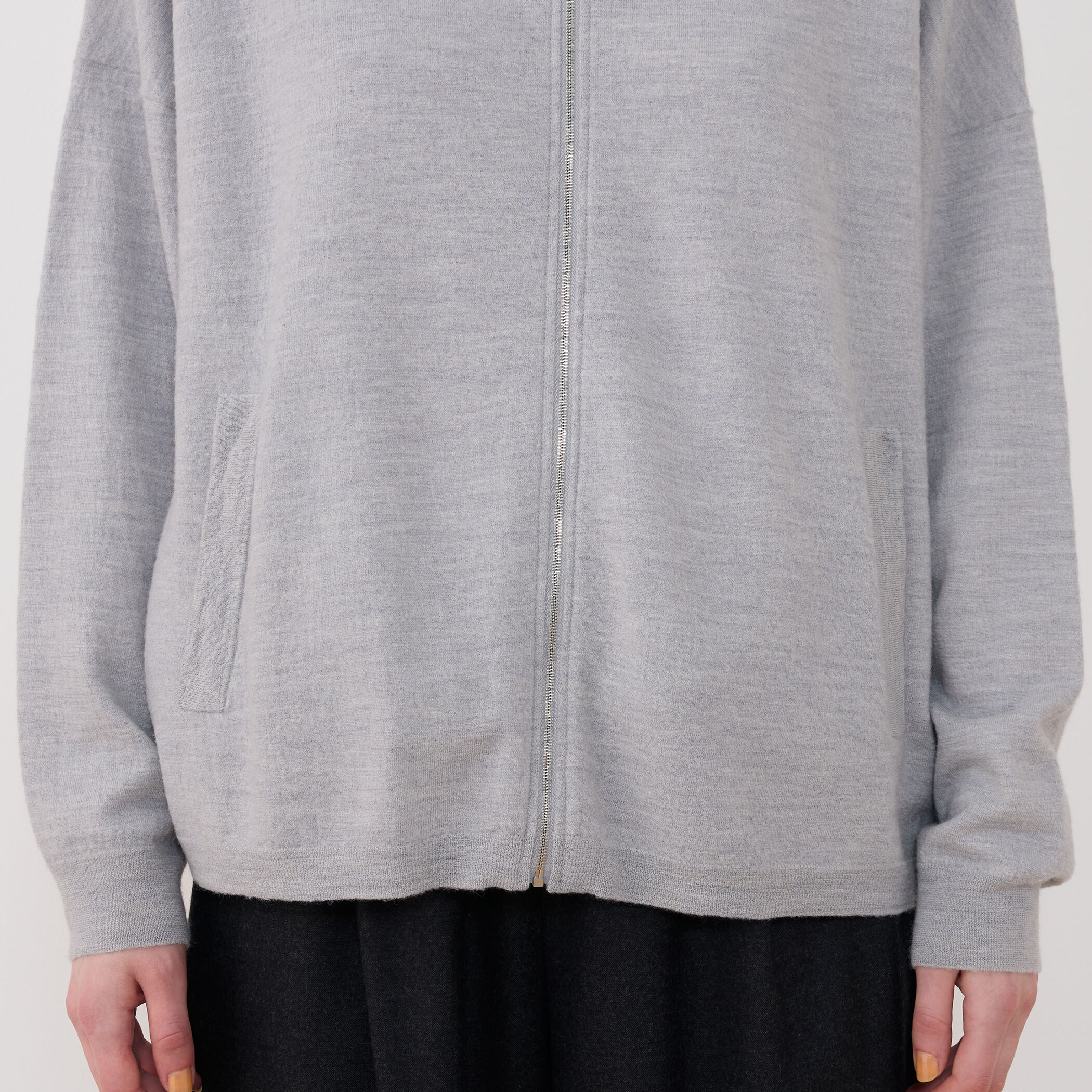 ボイルドウール ジップアップカーディガン｜トゥモローランド 公式通販