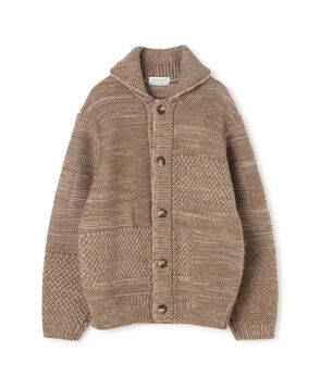 【WEB先行予約】TOMORROWLAND tricot パッチワーク チャンキーニットブルゾン