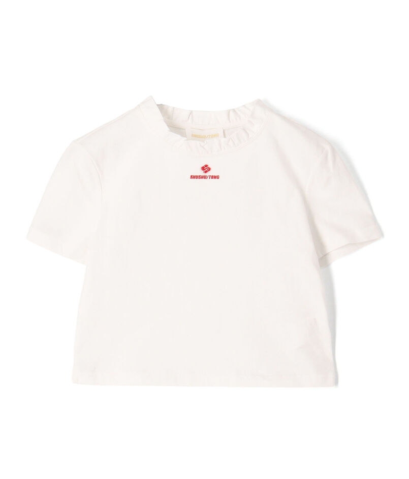 SHUSHU/TONG Wave Lace Collar T フリルカラーTシャツ