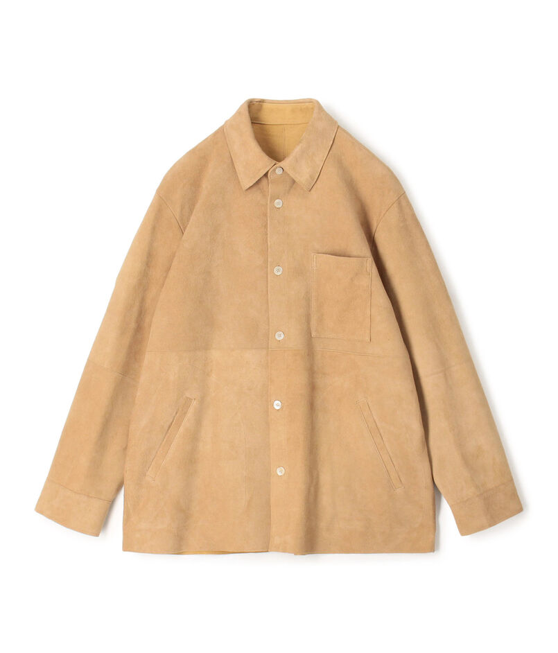 ダウニーラムスエード シャツブルゾン