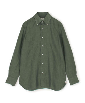 【別注】LUIGI BORRELLI GABLE リネン ボタンダウンシャツ