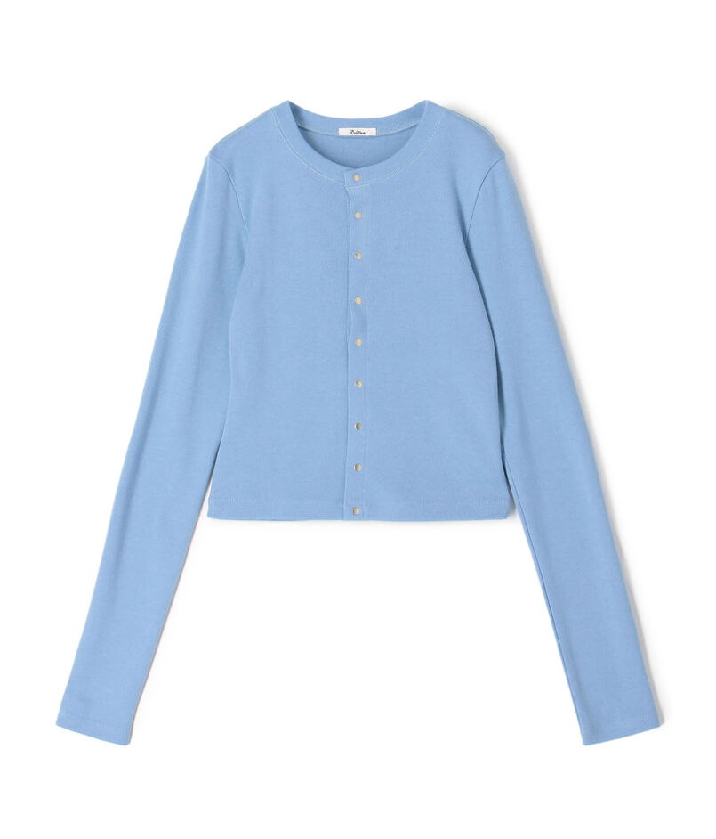 コットンモダールフライス カーディガン