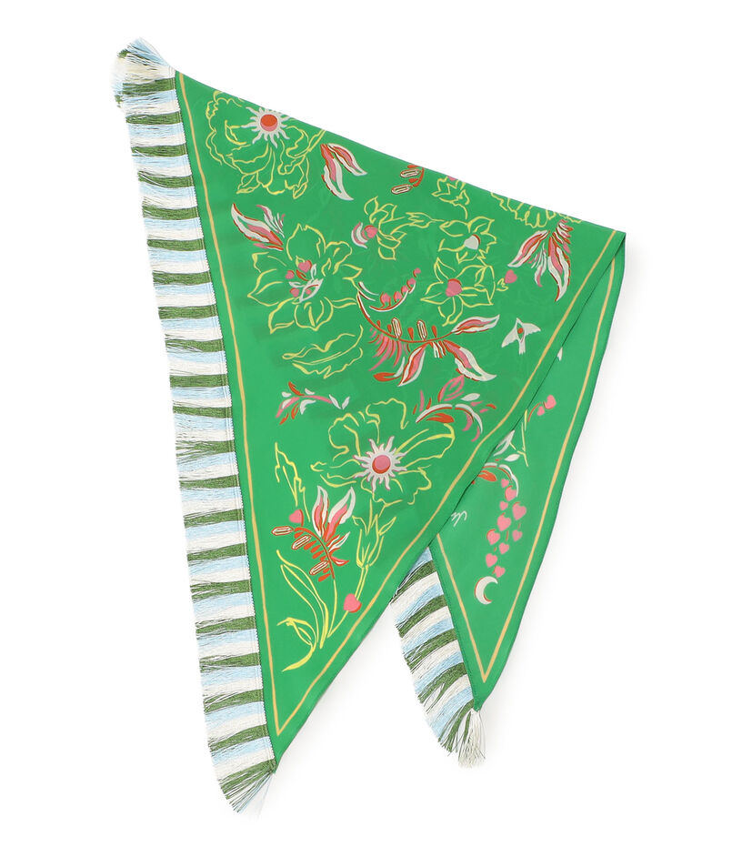 MANTERO 1902 CRAYON KINGDOM シルク フリンジスカーフ