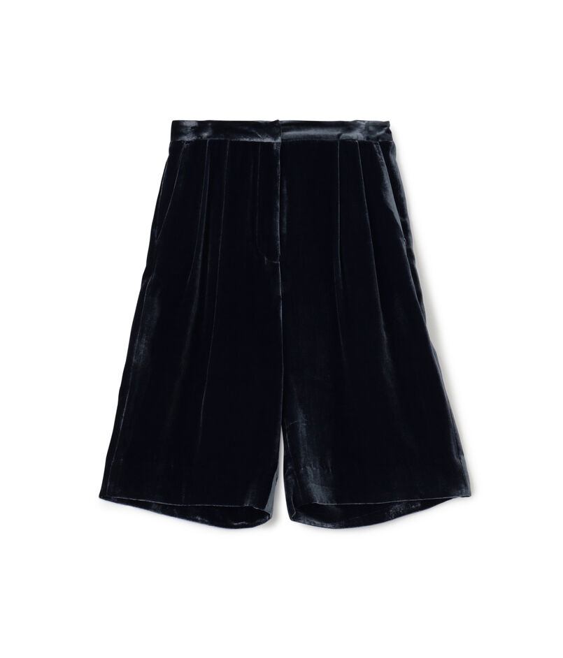 レーヨンシルクベルベットリラックスショーツ