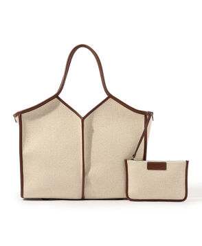 HEREU CALELLA SQUARED MEDIUM CANVAS トートバッグ