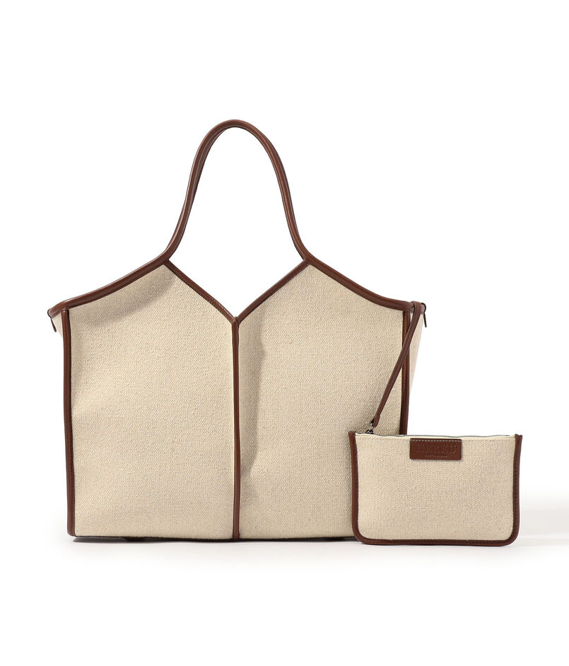HEREU CALELLA SQUARED MEDIUM CANVAS トートバッグ