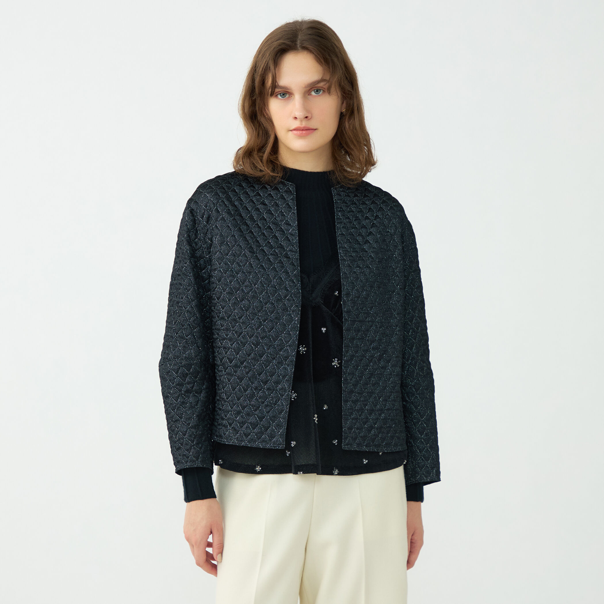 ラメマトラッセ バックペプラムジャケット｜トゥモローランド 公式通販