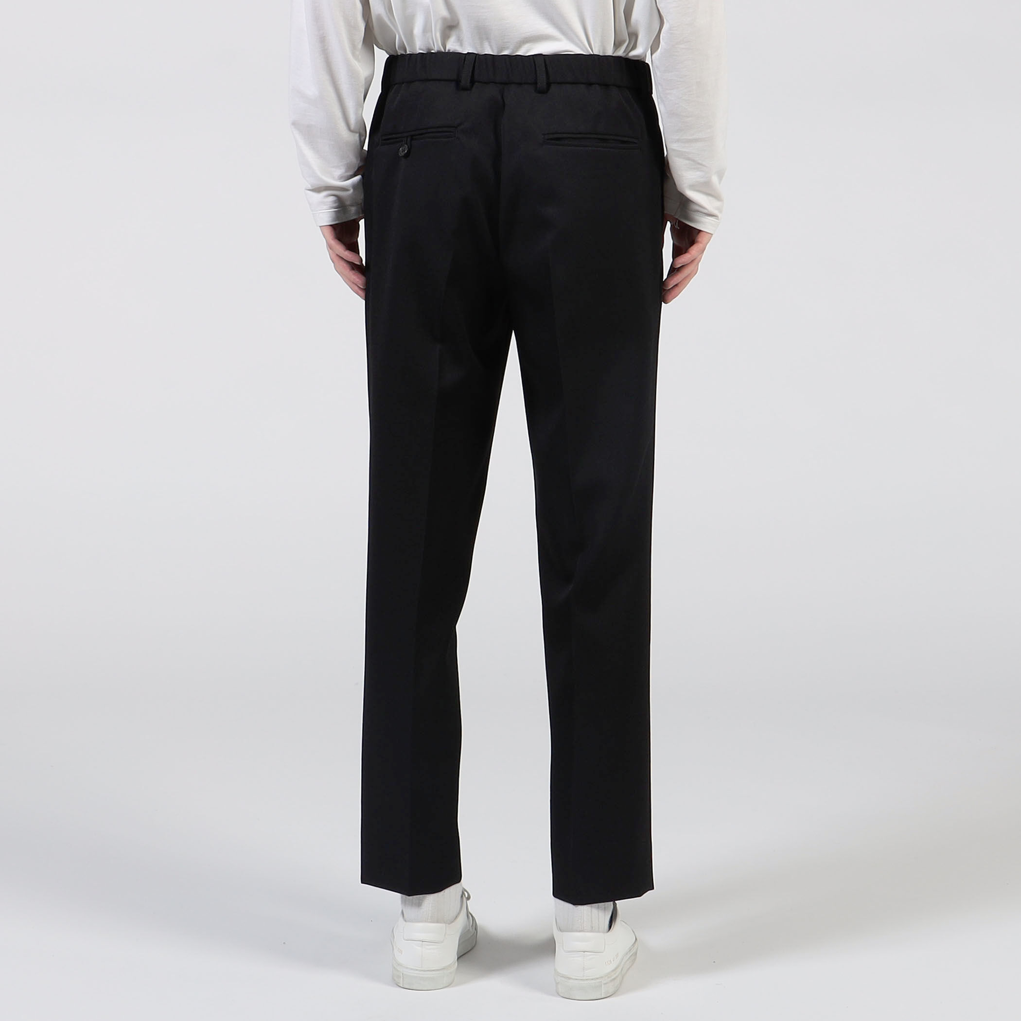 caban メランジリネン2タックテーパードパンツ　ベージュ　xs caban メランジリネン2タックテーパードパンツベージュxs