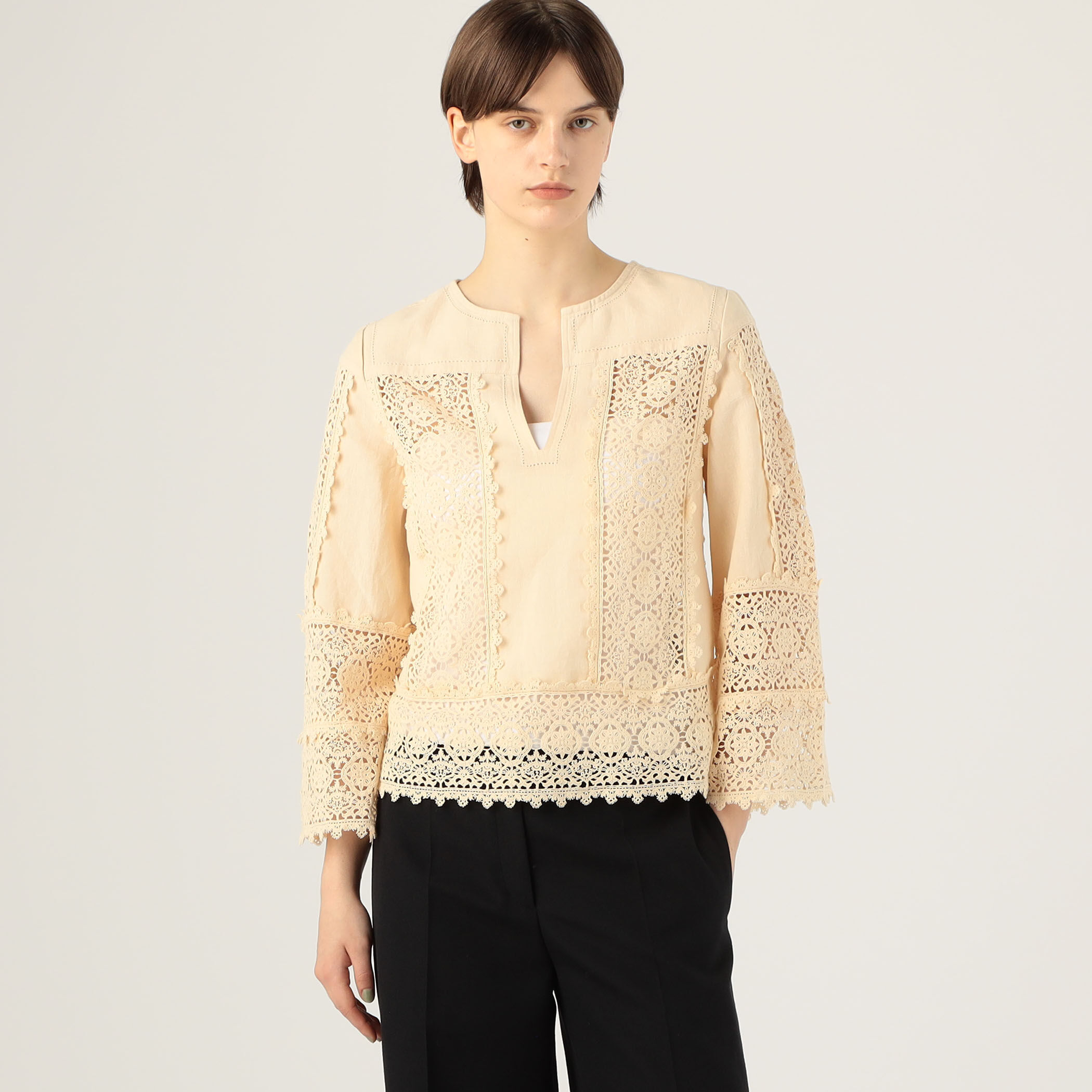 【TOMORROWLAND GOODS】BY MALENE BIRGER DONNA レースエンブロイダリーブラウス BY MALENE BIRGER DONNA レースエンブロイダリーブラウス
