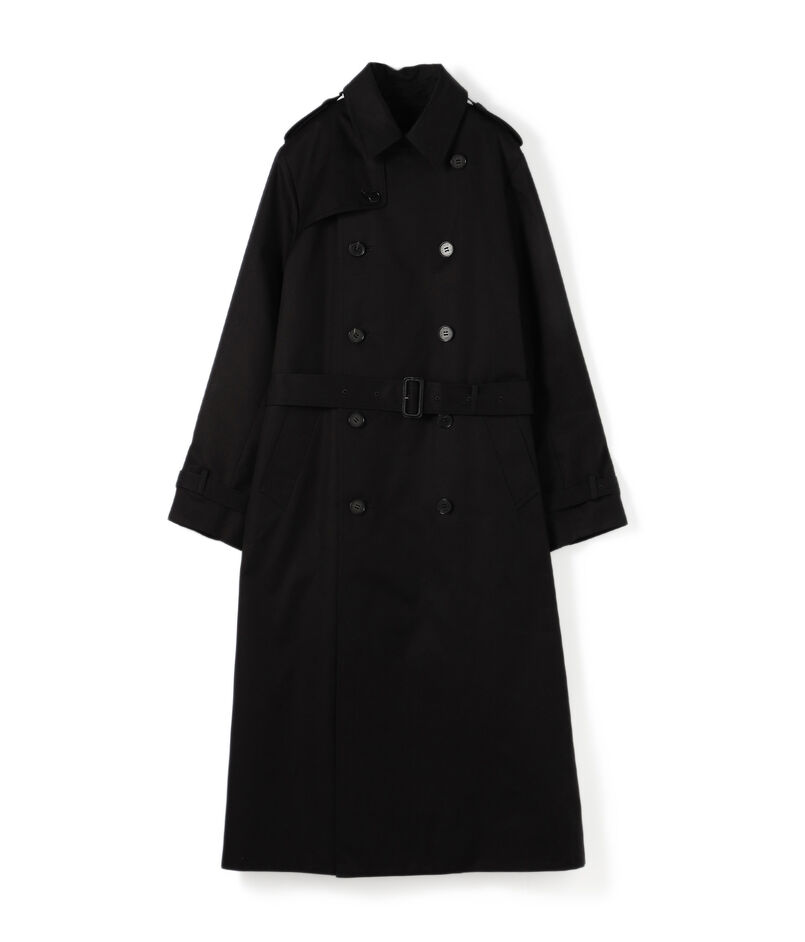 極美品✨HYKE ロング トレンチコート ベルト ライナー付き さらっ 