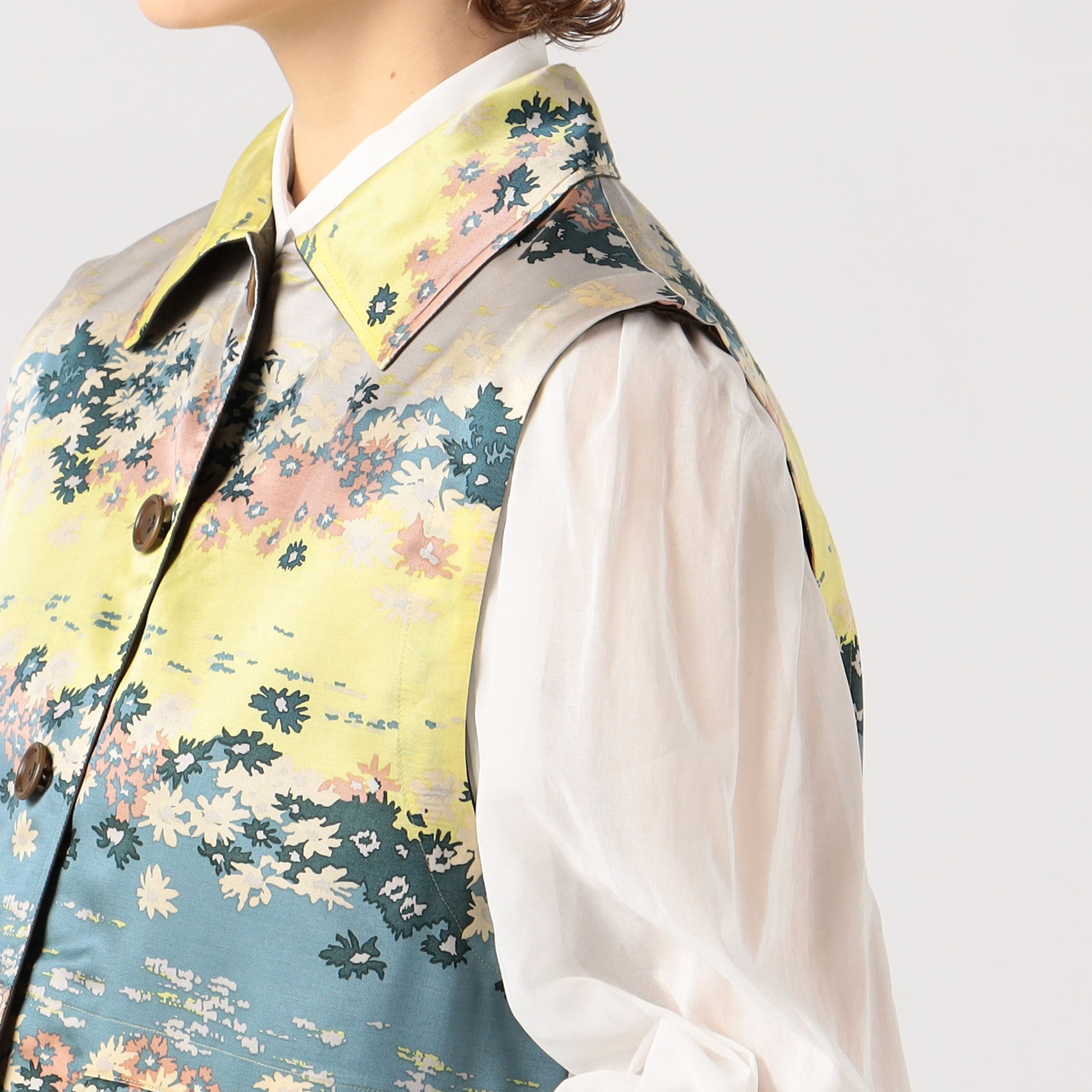 シルクキュプラプリント リバーシブルジャケット｜トゥモローランド