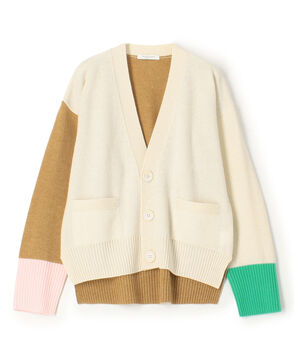 ■NZ LAMB 9G  Vネックカーディガン