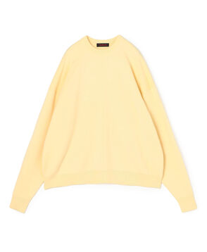 コットンカシミヤ クルーネックプルオーバー