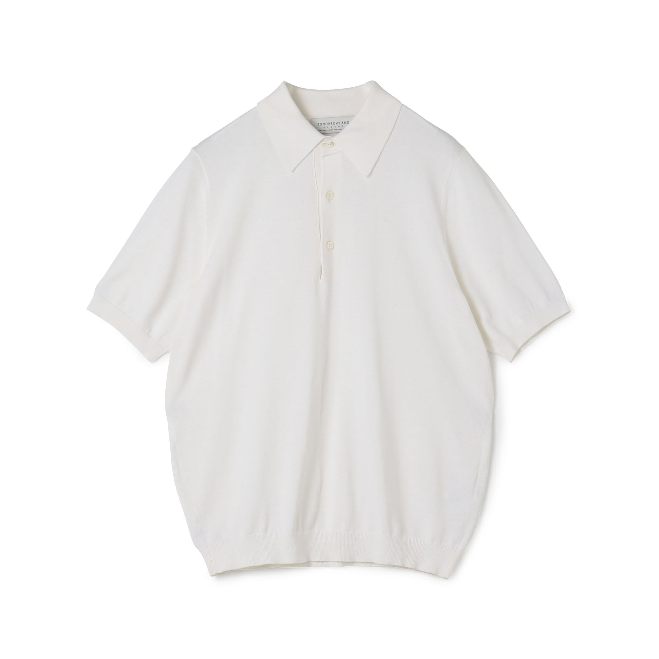 TOMORROWLAND tricot シルクコットン ニットポロシャツ SESIA