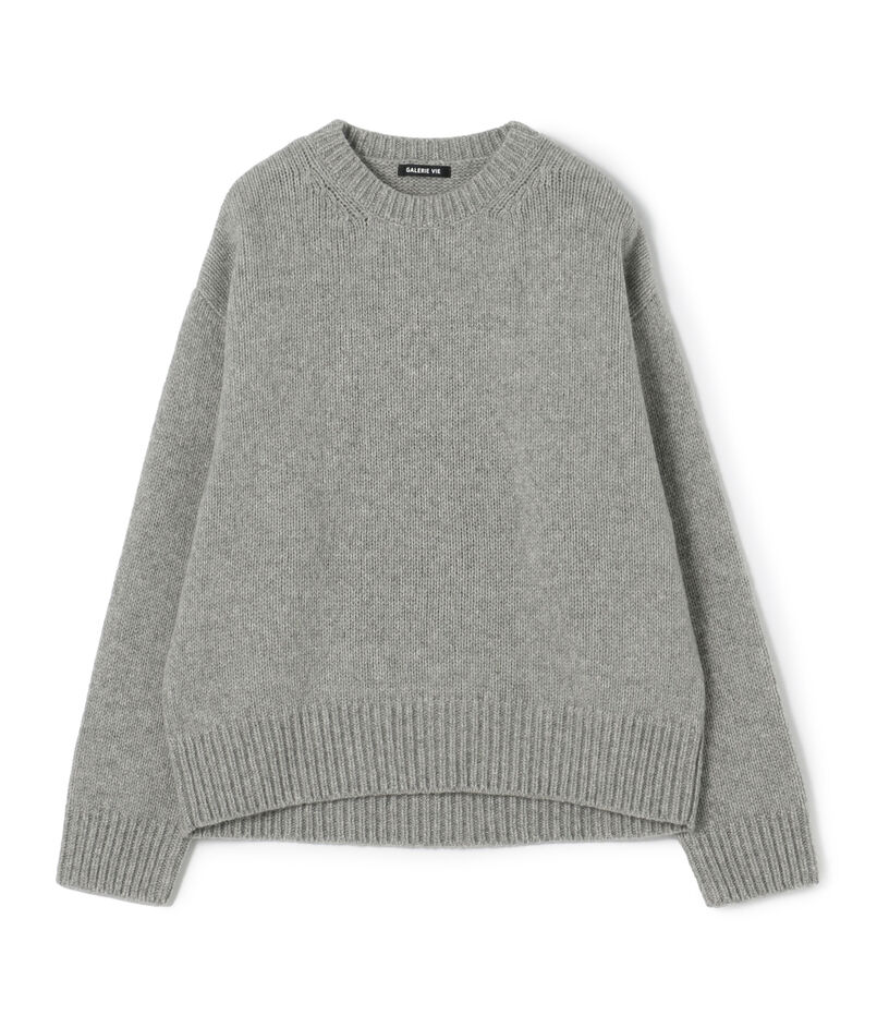 ファインウール クルーネックプルオーバー