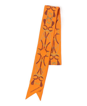 Atelier TOMORROWLAND TASSELシルク ボウタイスカーフ