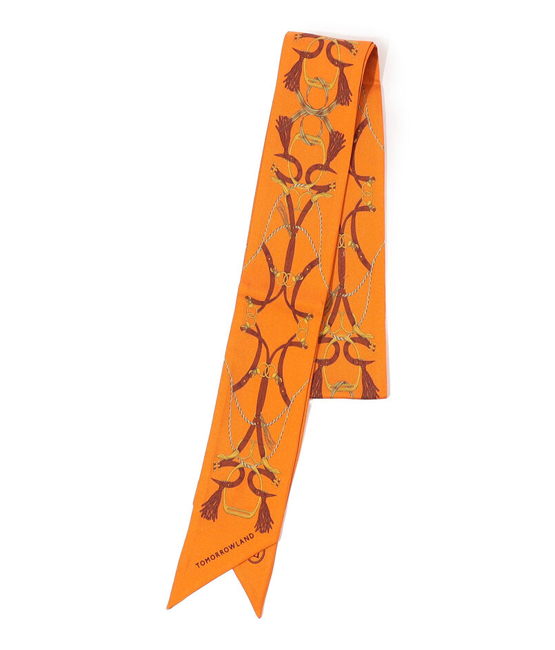 Atelier TOMORROWLAND TASSELシルク ボウタイスカーフ