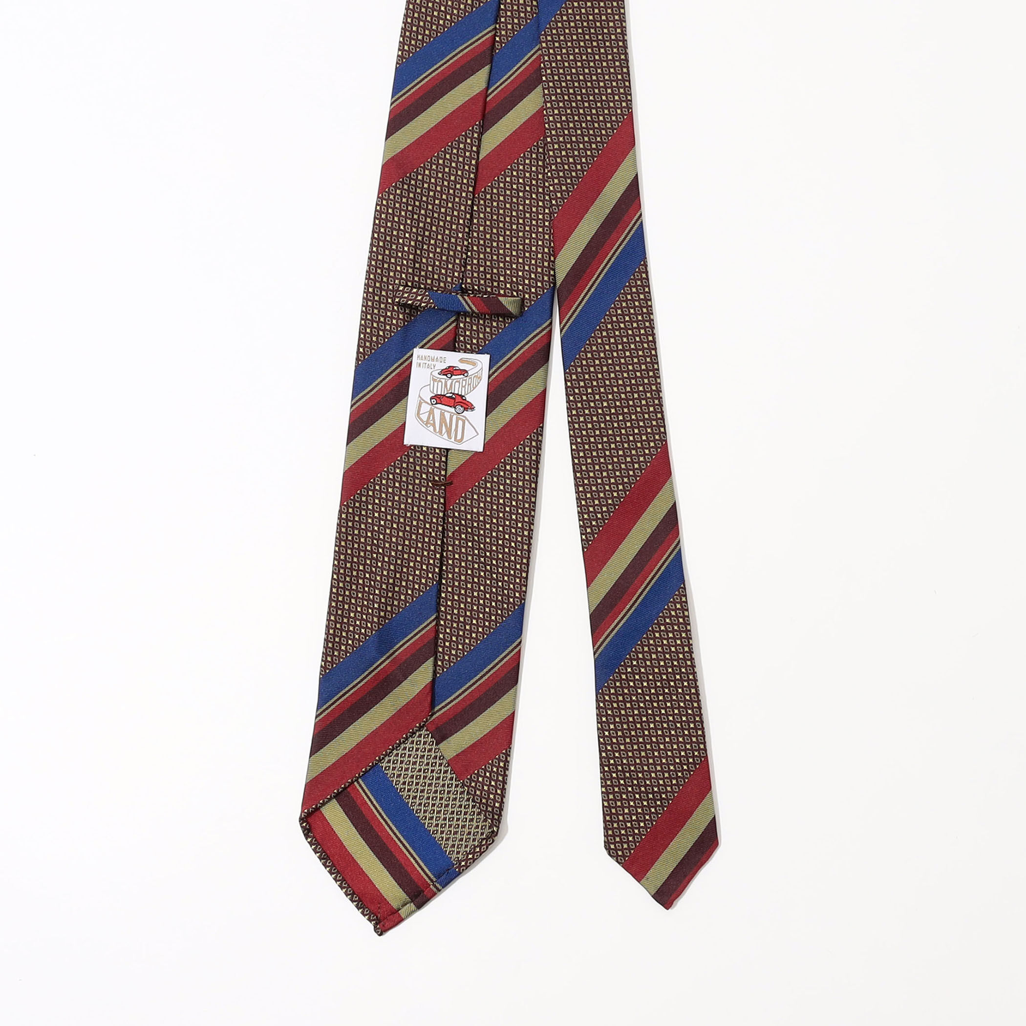 TOMORROWLAND MADE IN ITALY シルク レジメンタルネクタイ