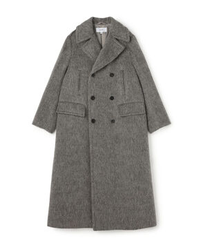 HYKE SHAGGY DOUBLE BREASTED COAT ダブルブレスト ロングコート