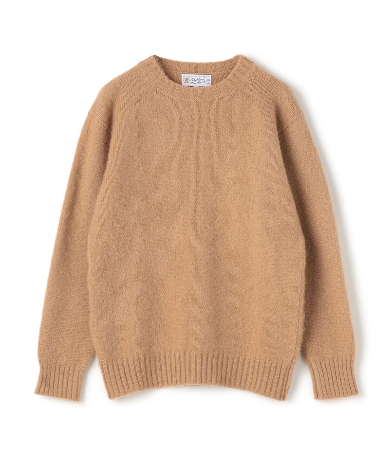 SHETLAND WOOLLEN CO. CREW NECK KNIT ウール クルーネックニットプルオーバー