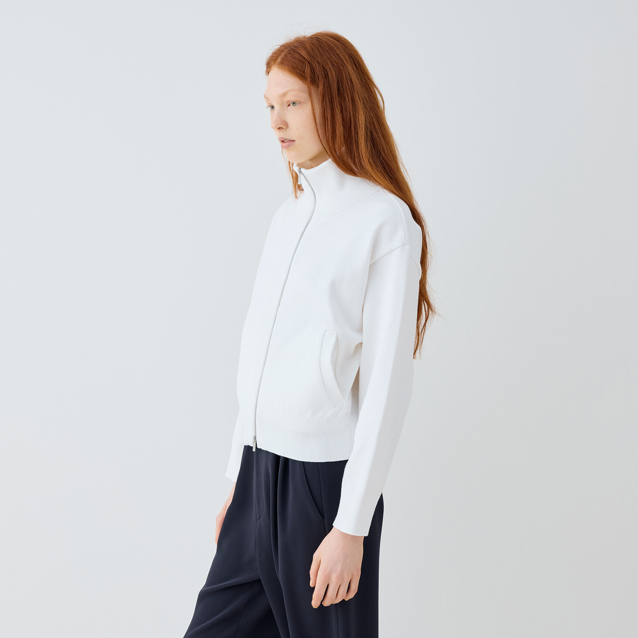 □ウェーブコットン ジップアップブルゾン｜トゥモローランド 公式通販