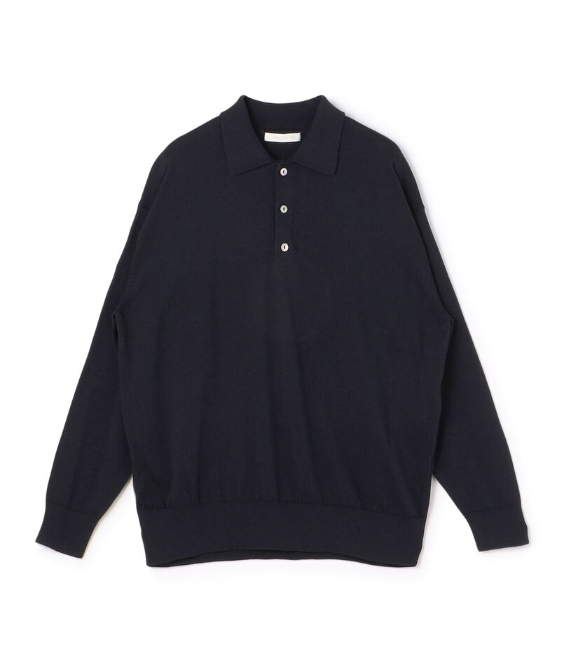 プレーンコットン ポロプルオーバー