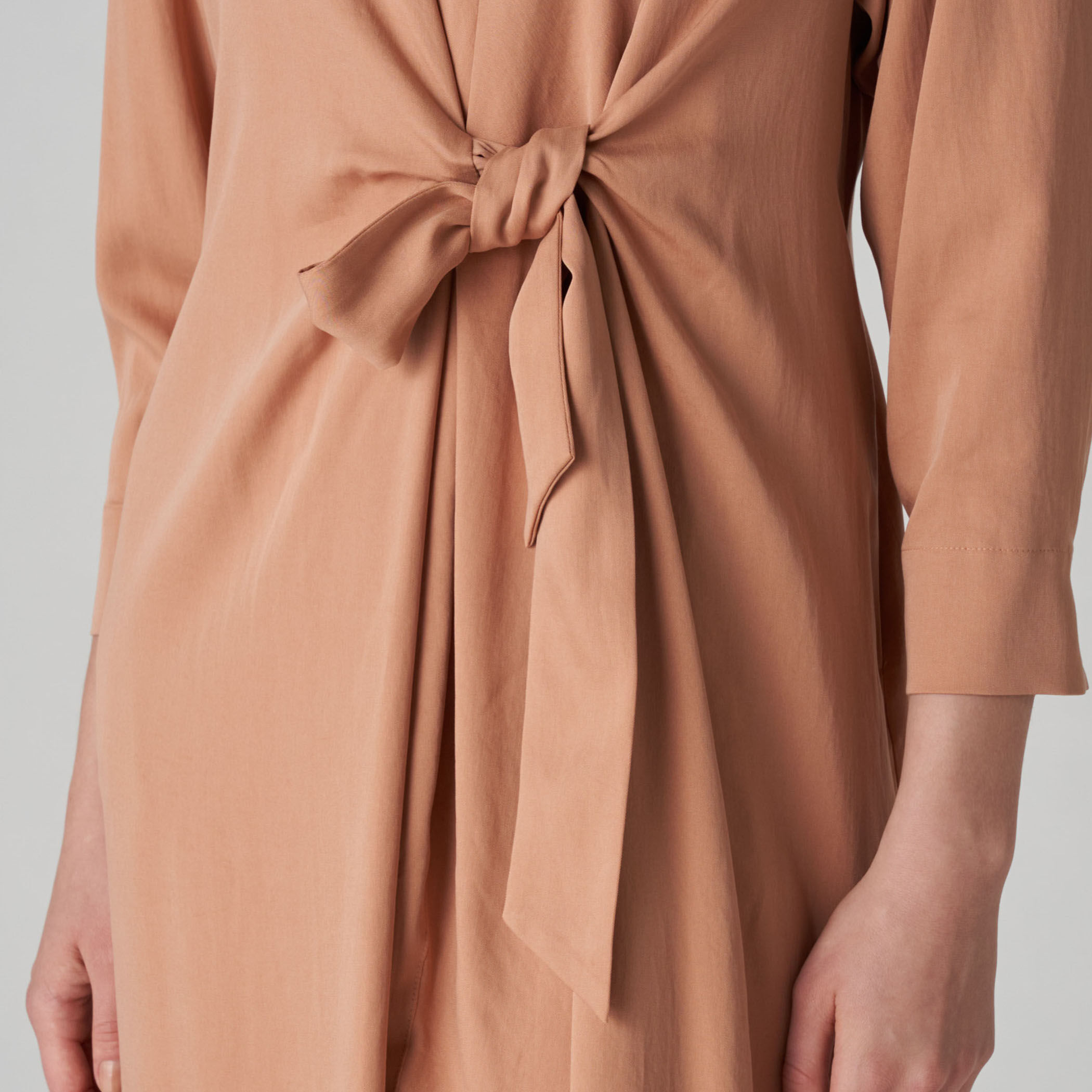 未使用タグ付 ボールジィ セルロース モールスキン リボンワンピース ベージュ item63340d5640734.jpg