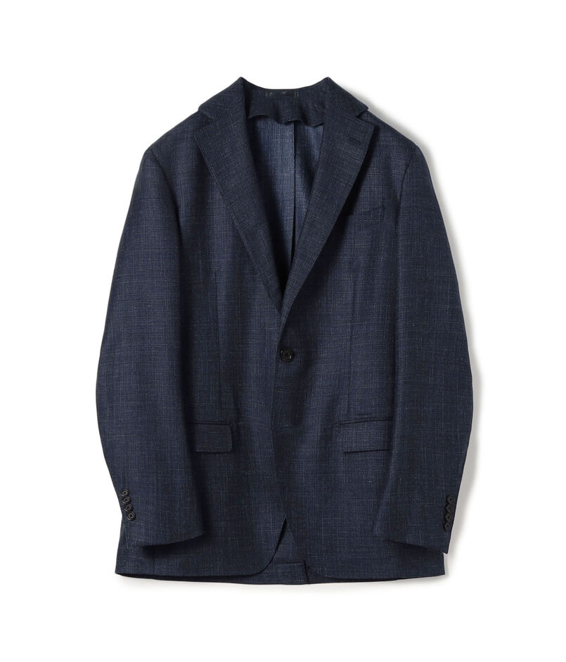 SUMMER TIME ウールシルクリネン シングルブレステッド 2Bジャケット LORO PIANA