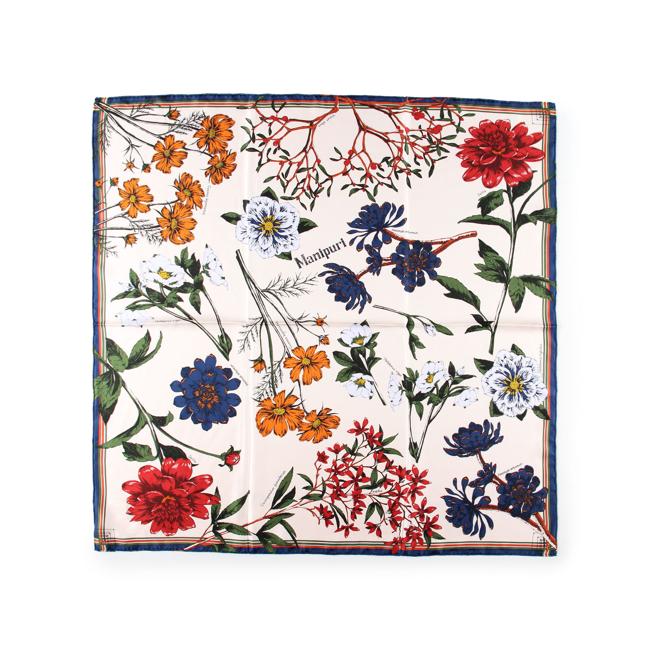 manipuri FLOWER シルクスカーフ｜トゥモローランド 公式通販