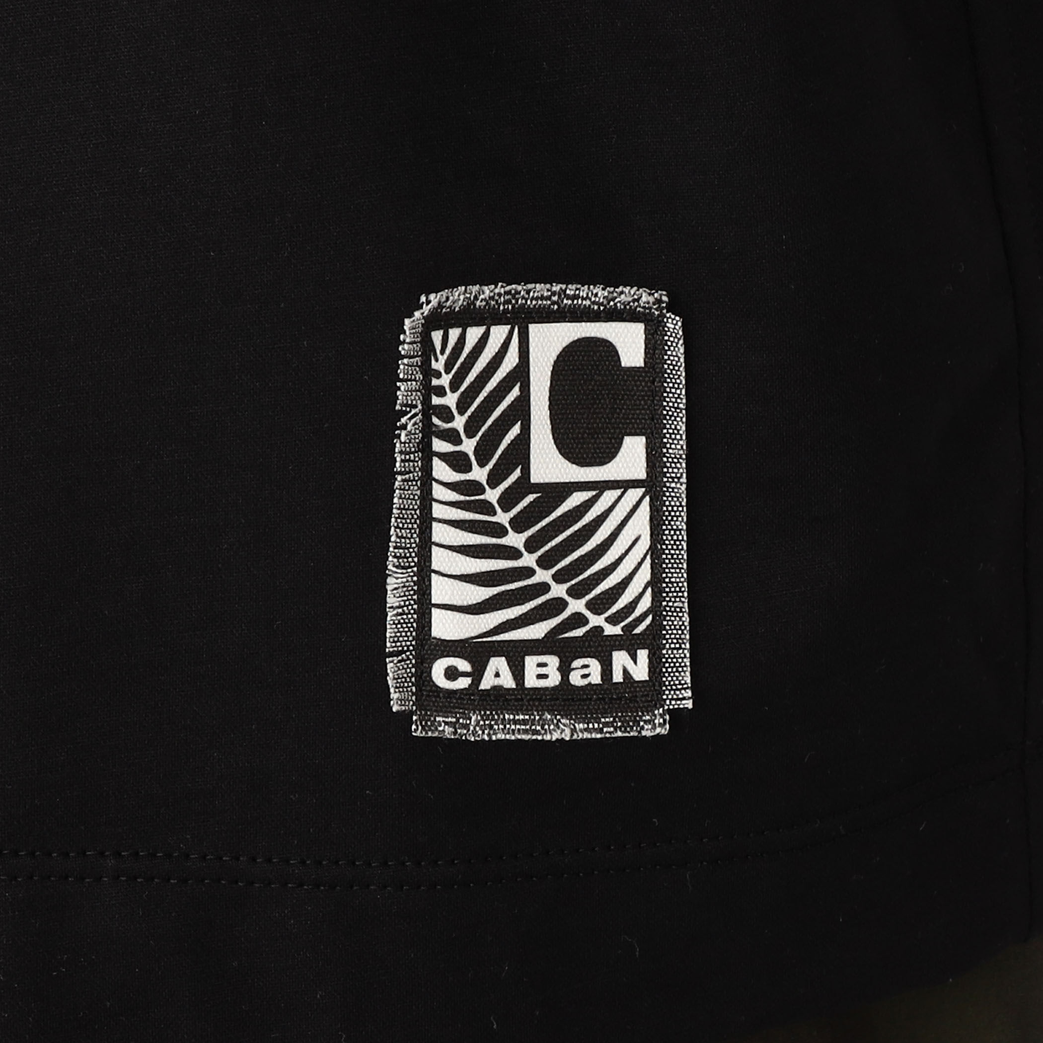 CABaN スビンコットン フラワーサークルプリントTシャツ