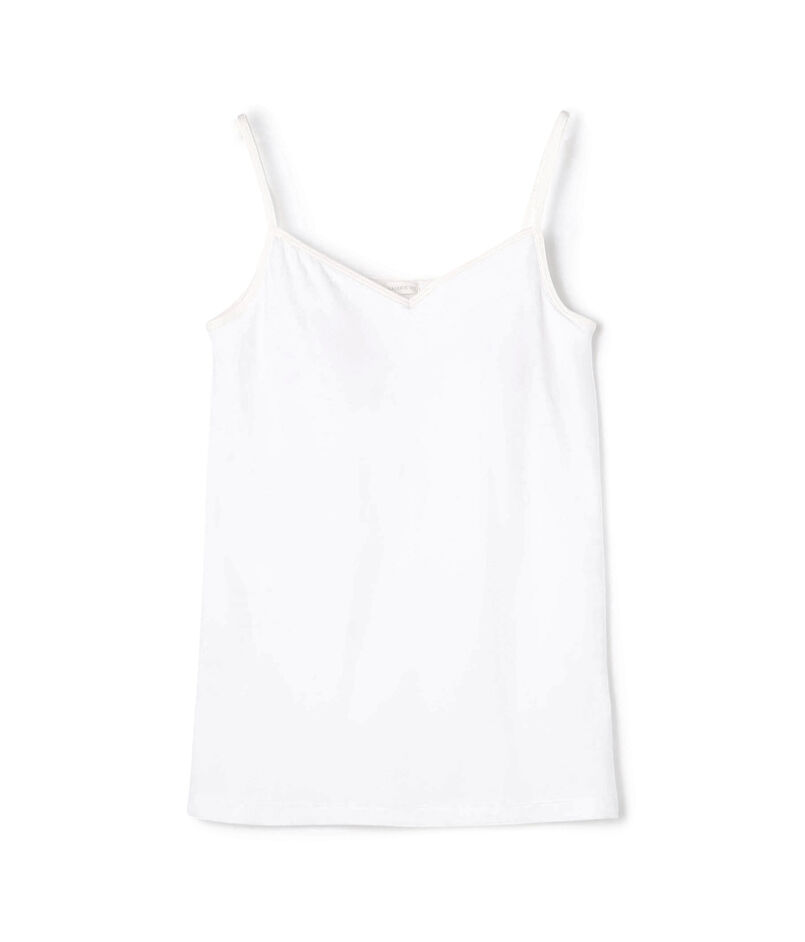 スビンコットン カップ付きキャミソール