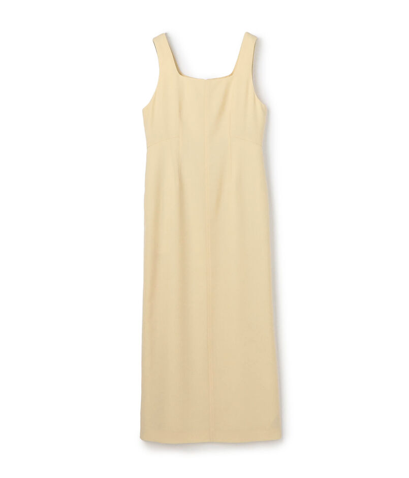 ウールジョーゼット Iラインワンピース