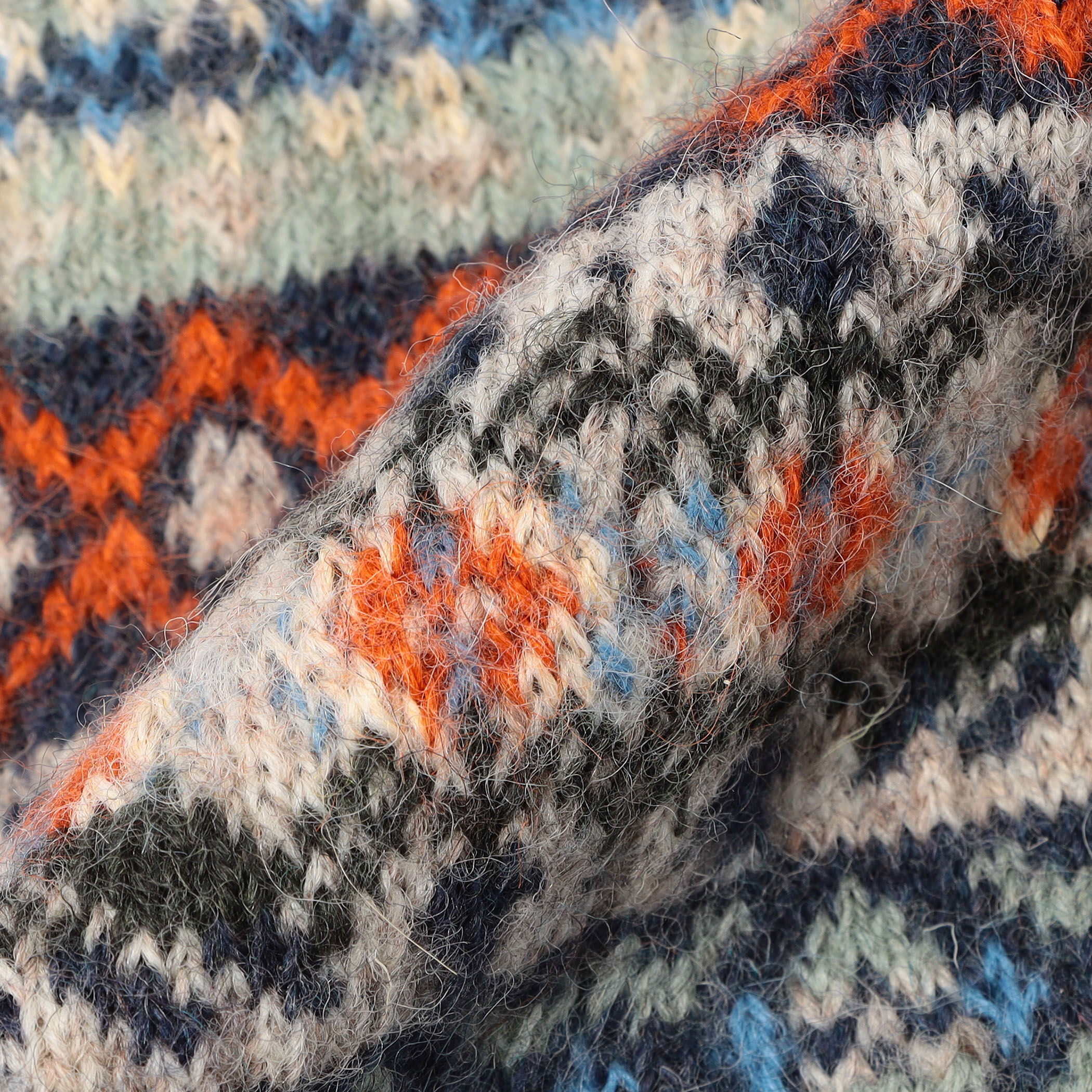 MAISON et VOYAGE フェアアイルジャガード マフラー｜トゥモローランド