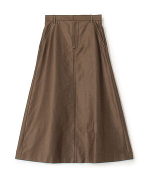 コットンラミーモーススキン トラペーズスカート