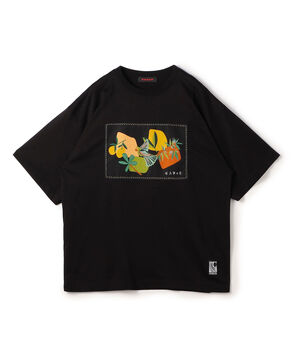 CABaN スビンコットン BIRDプリントTシャツ