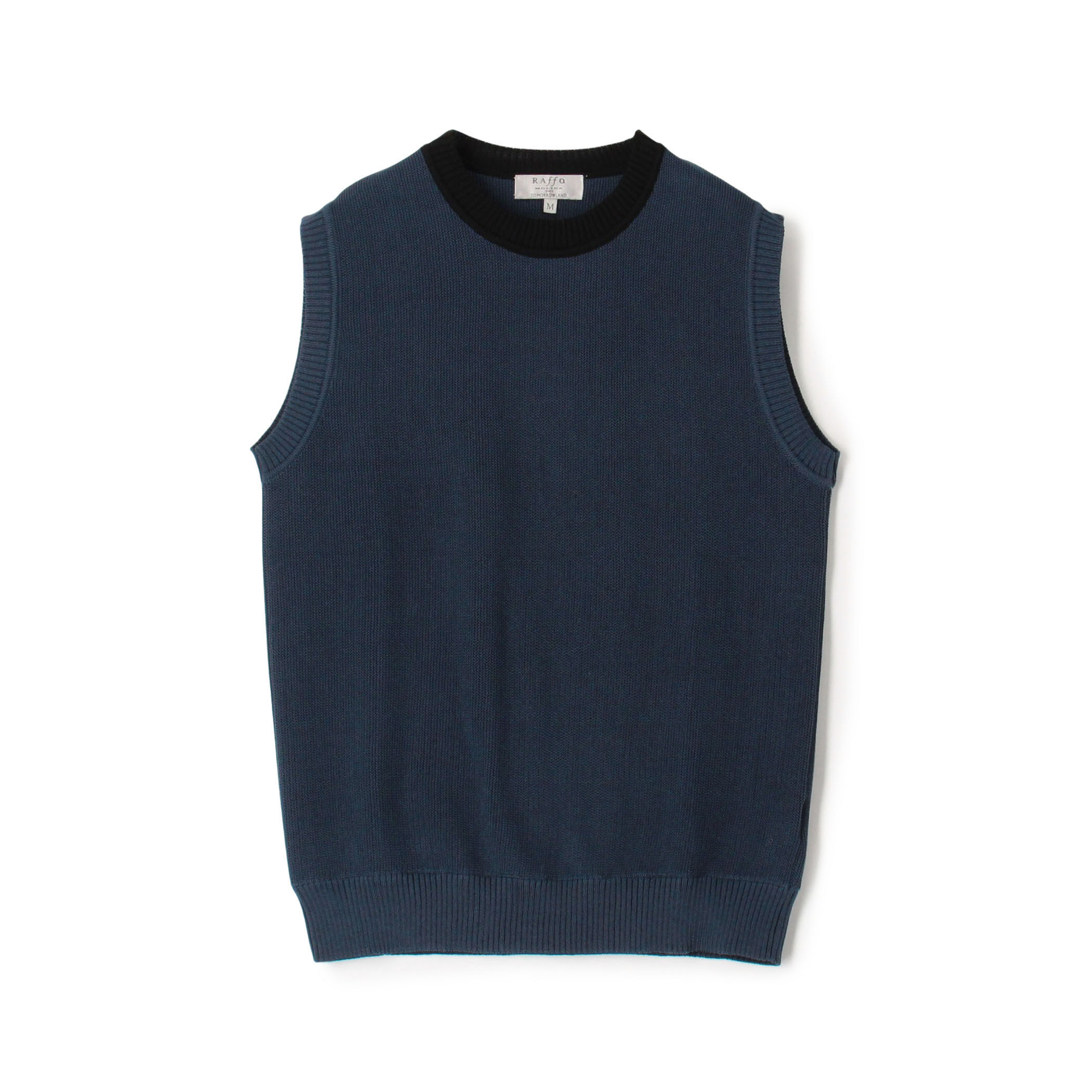 別注】Raffa Molina コットン クルーネック ニットベスト