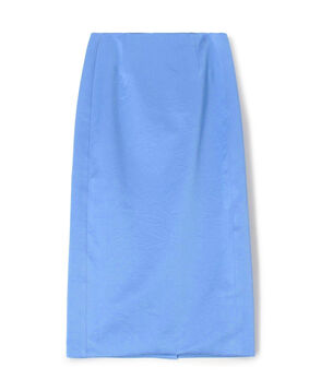 コットンシルクリンクルサテン タイトスカート