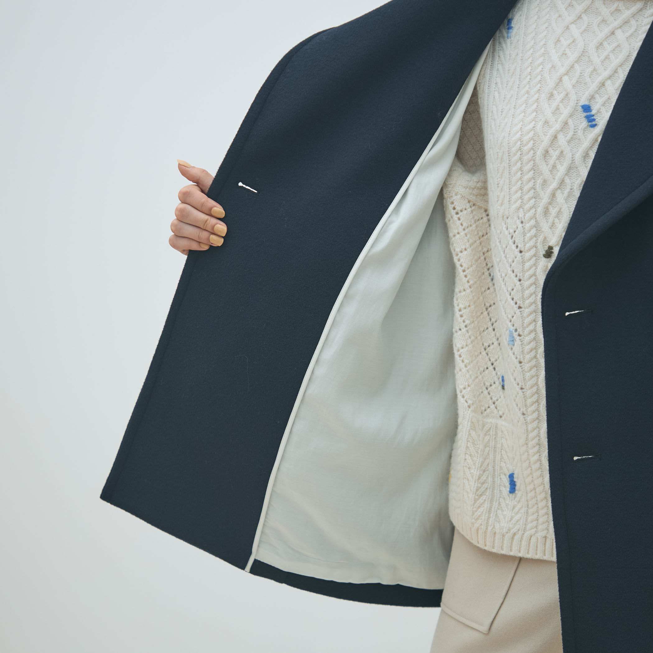 メルトンビーバー Pコート｜トゥモローランド 公式通販