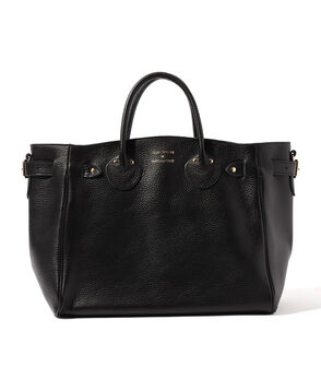YOUNG&OLSEN EMBOSSED LEATHER BELTED バッグ