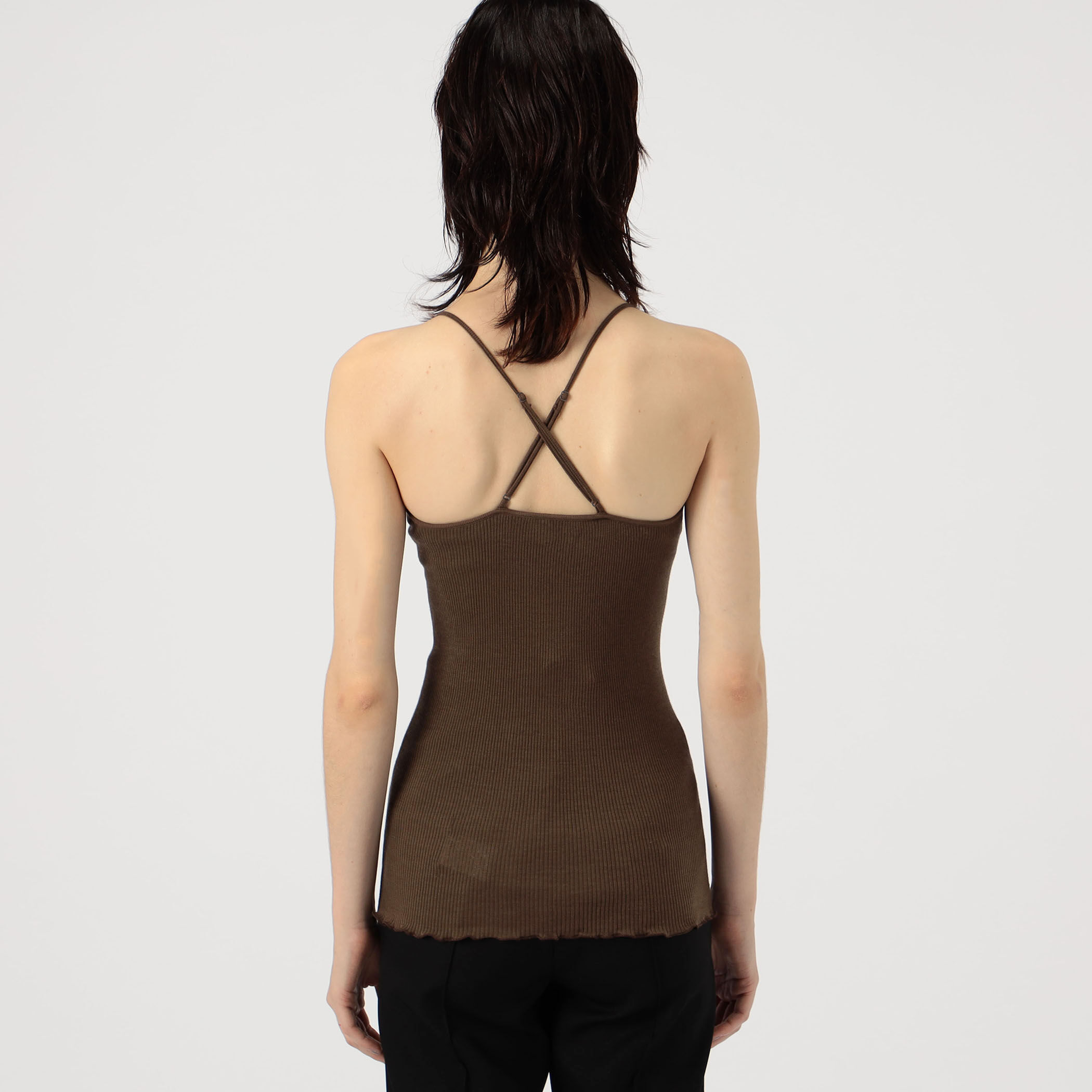 HAKUJI ウールコットン リブキャミソール｜トゥモローランド