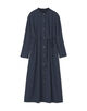 ドットプリント ロングシャツワンピース