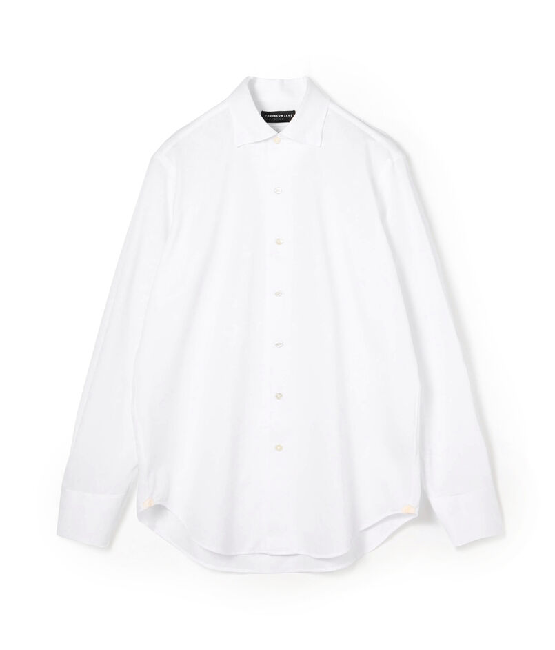 コットンポリエステル ループボタンダウンドレスシャツ