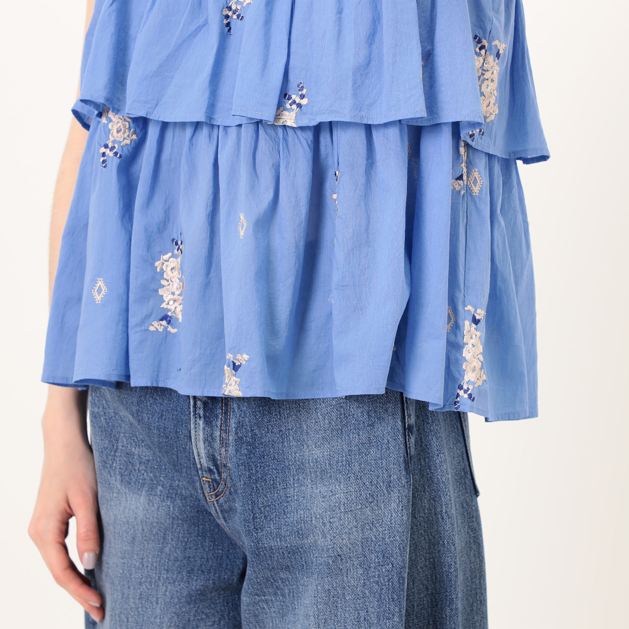ne Quittez pas Cotton Voile Jasmine ブラウス｜トゥモローランド