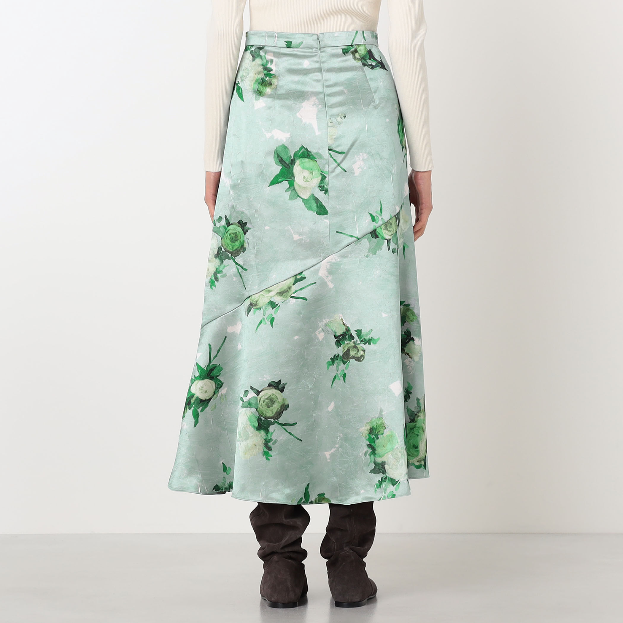 ERDEM A-LINE フラワープリント ミディアムスカート｜トゥモローランド