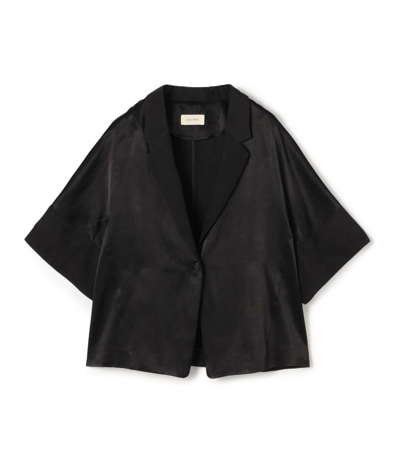 【WEB先行予約】ソフトサテン ハーフスリーブジャケット