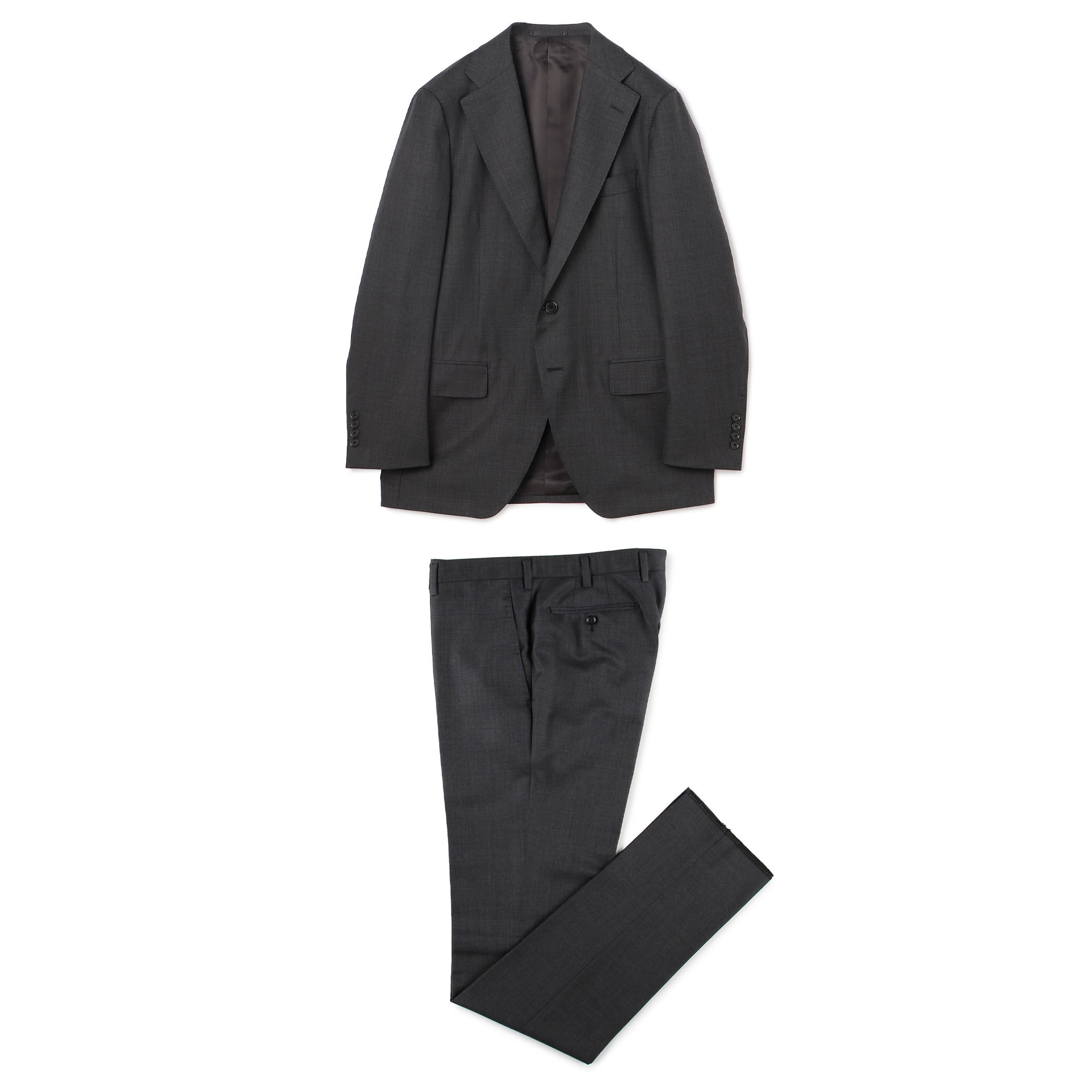 【激安】半額以下- 50%OFFの安い通販 ウールシルク シングルブレステッド2Bスーツ WOOL TRAVELLER スカート