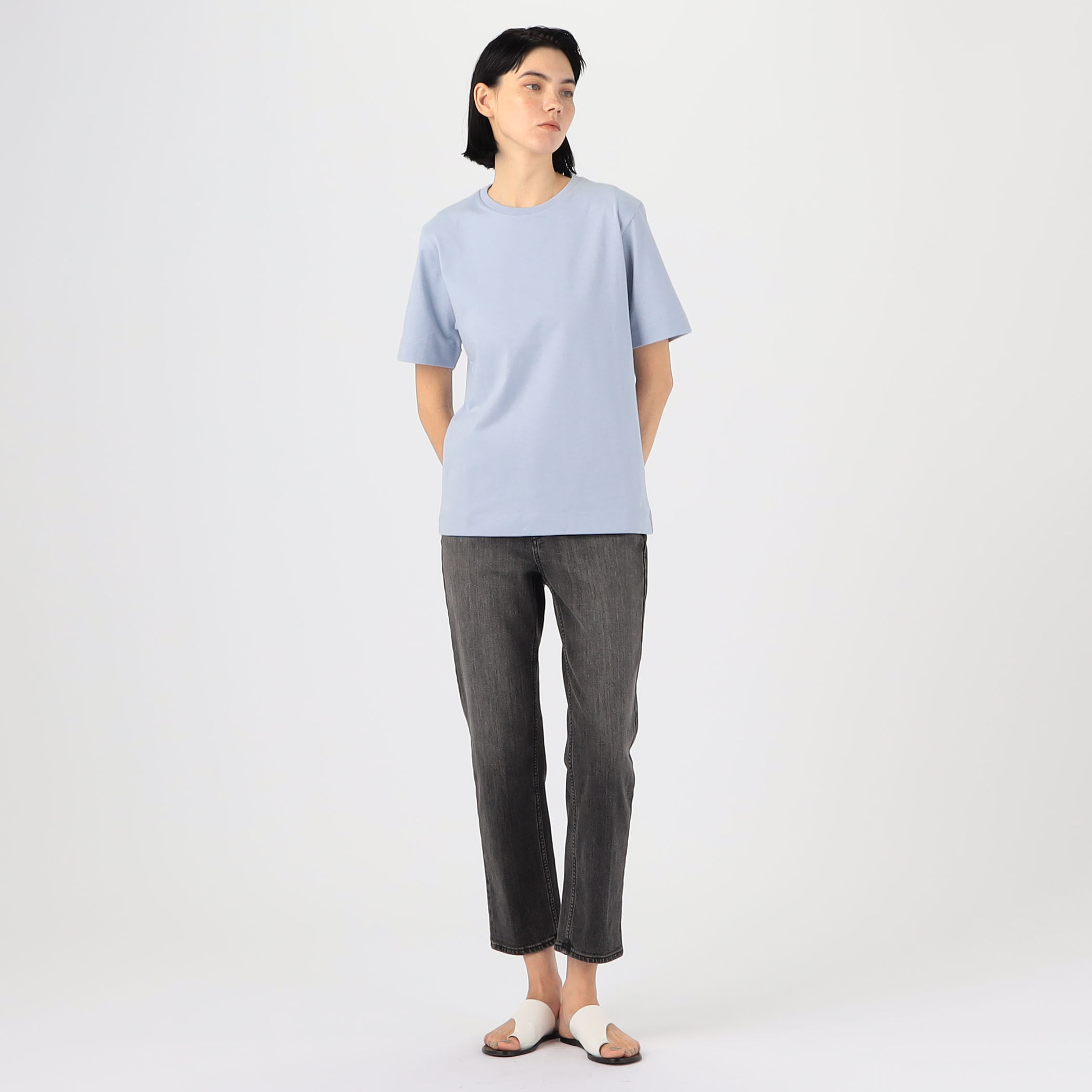 □【別注】ATON クルーネックTシャツ｜トゥモローランド 公式通販