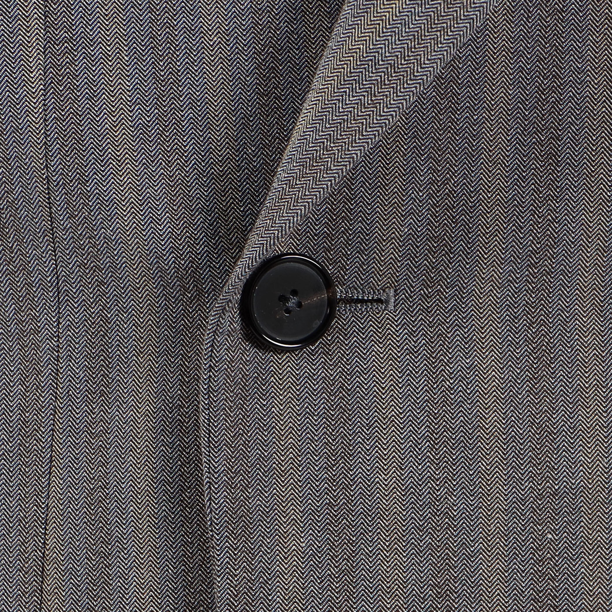 シルクコットン ヘリンボーン ダブルブレステッド6Bジャケット